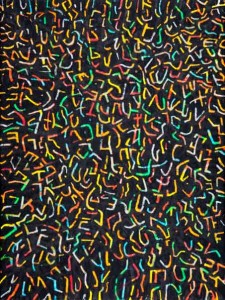 Rockport Runes | 30" x 40", oil paint and oil stick on canvas, 2009