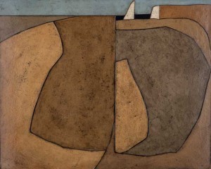 Roger Martin, Shore, 32 x 26, collage on masonite, 1967